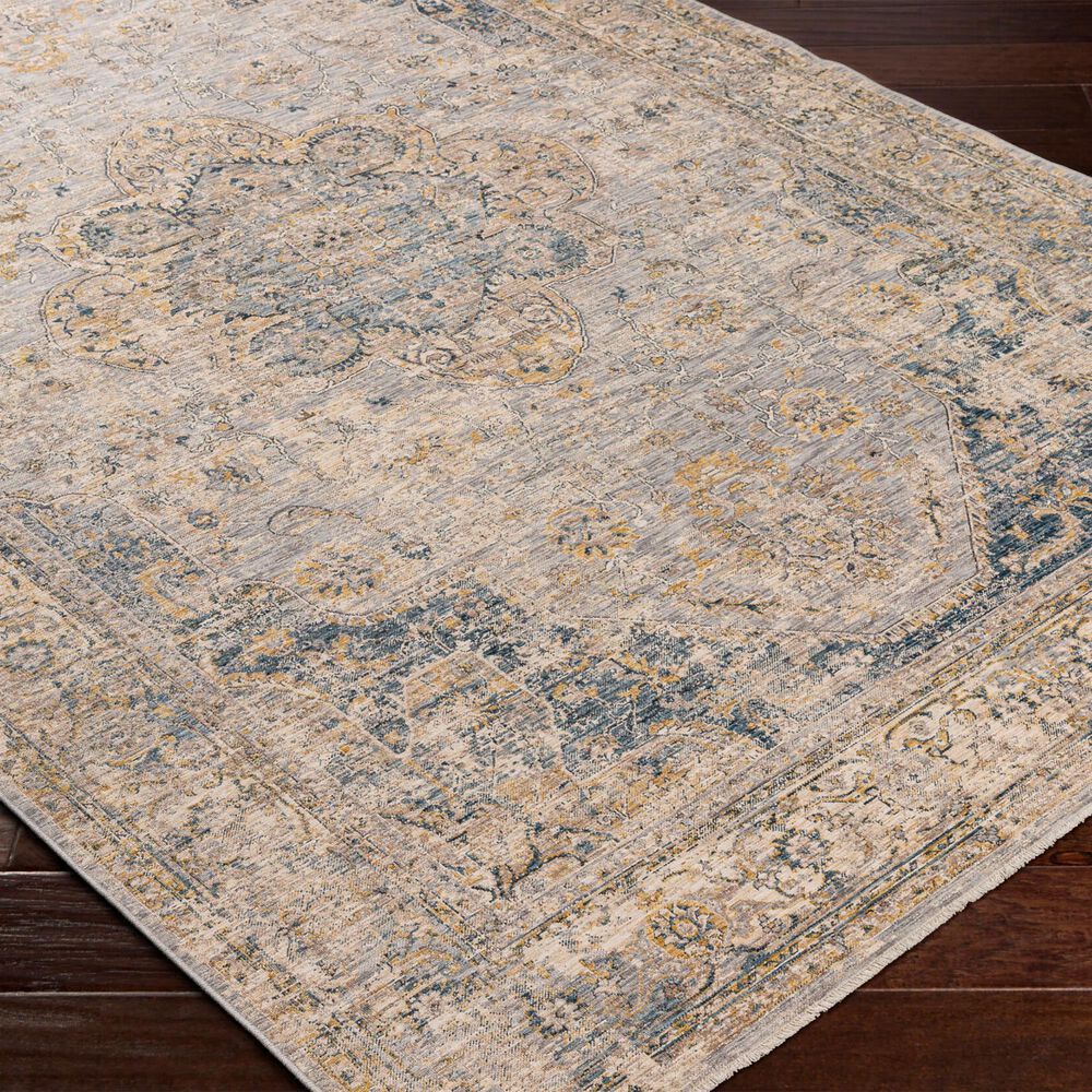 Surya Aspendos 10&#39; x 13&#39;11&quot; Beige, Blue, Charcoal, Cream, Denim, Gray, Ink Blue, Mustard and Taupe Area Rug, , large