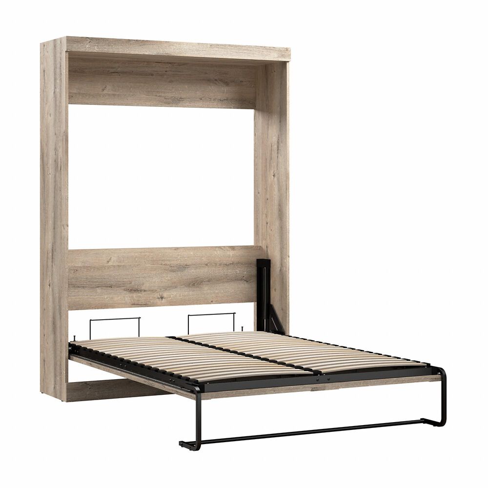 Bestar Pur Full Murphy Bed in Rustic Brown, , large