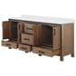 Lexora Home Ziva 72" Double Bathroom Vanity in Rustic Barnwood with 2 cm White Quartz Top and Rectangular Sinks, , large