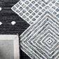 Safavieh Micro-Loop MLP171H 2"3" x 7" Charcoal and Ivory Runner, , large