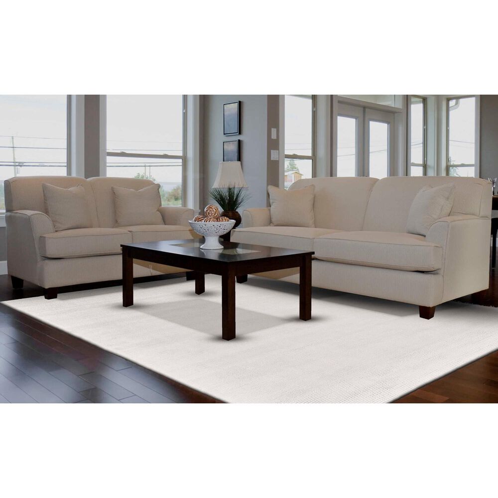 Feizy Batisse 5&#39; x 8&#39; White Area Rug, , large