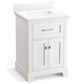 Kohler Charlemont 24" Single Bathroom Vanity in White with 3 cm White Quartz Top and Rectangular Sink, , large