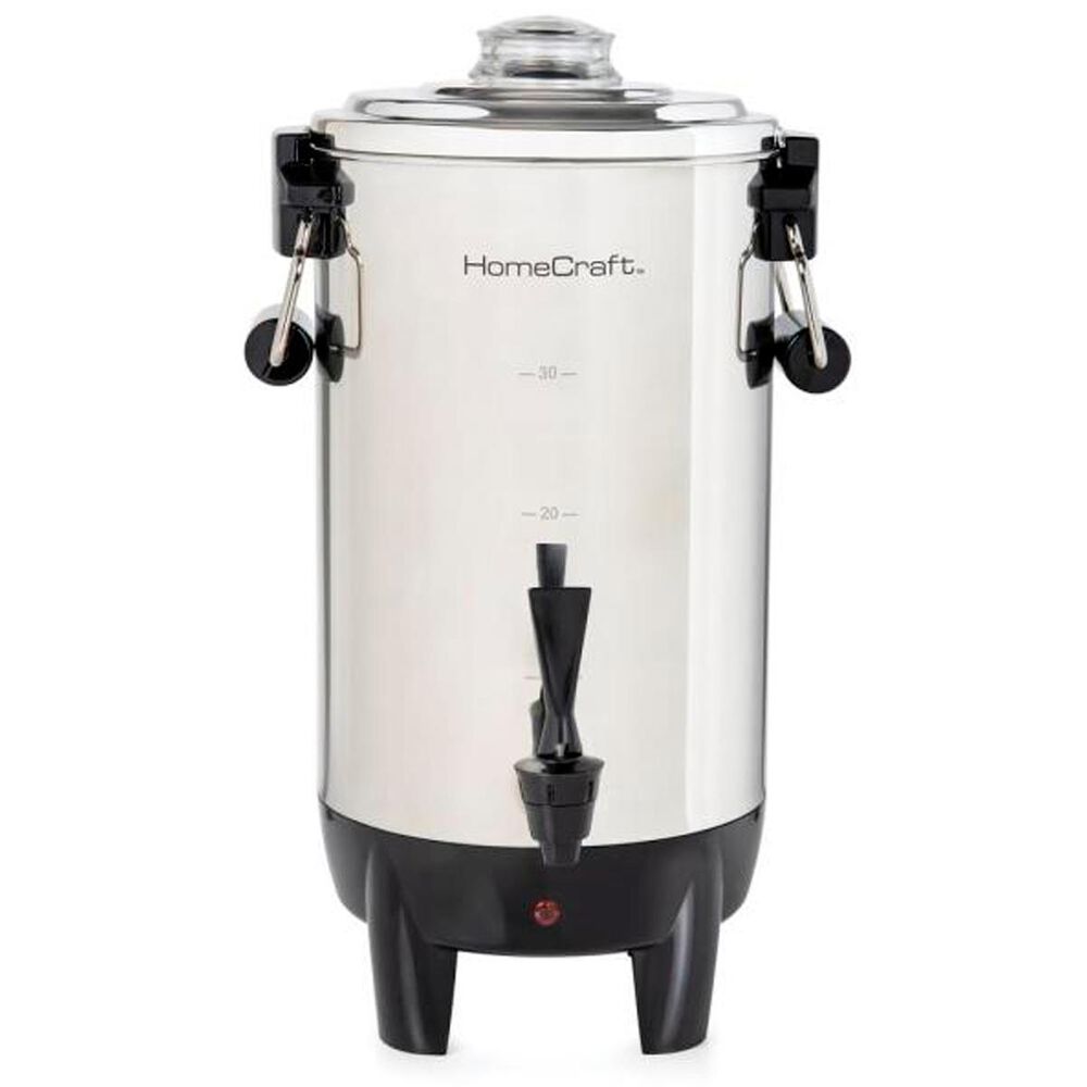 Home Craft 30 Cup Coffee Urn in Stainless Steel, , large