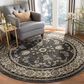 Safavieh Lyndhurst LNH340 7" Round Grey and Cream Area Rug, , large