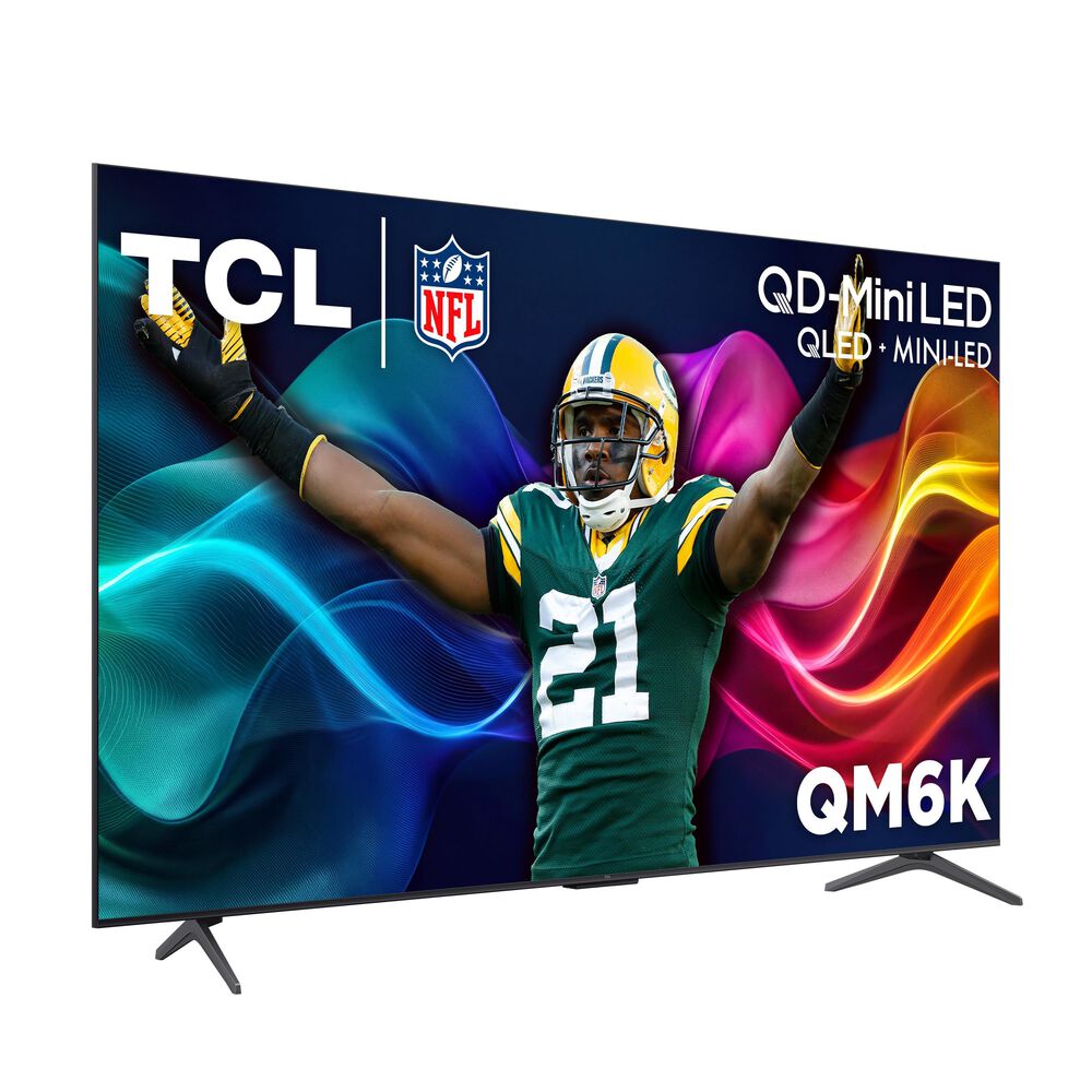 TCL 55" Class QM6K Series 4K UHD HDR QD-Mini LED - Smart Google TV with S Class 2.0 Channel Soundbar System in Black, , large