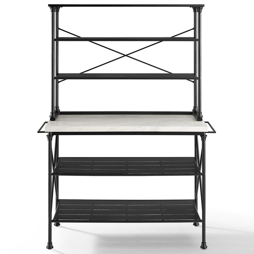 Crosley Furniture Madeleine 2-Piece Bakers Rack in Black, , large