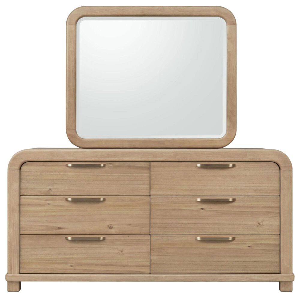 Urban Home Kione Dresser and Mirror in Brown, , large