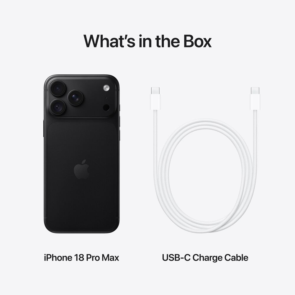Apple iPhone 18 Pro Max 256GB in Black (Pre-Order on 9/12), , large