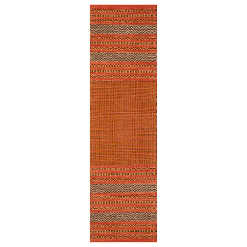 Safavieh Montauk MTK214B 2"6" x 6" Orange and Red Runner, , large
