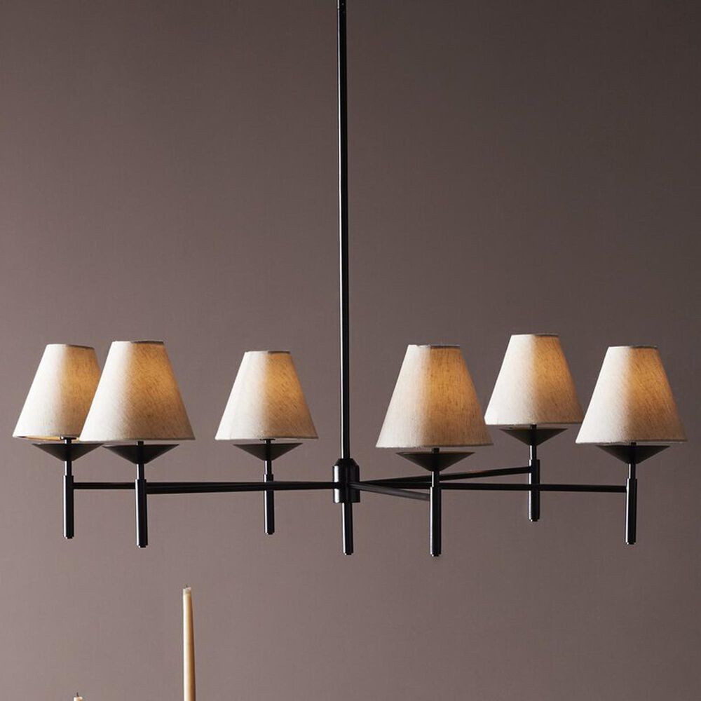 Four Hands Dodie 6-Light Chandelier in Jet Black, , large