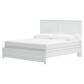 Ashley Bostwick Shoals 4-Piece King Panel Bedroom Set in White, , large