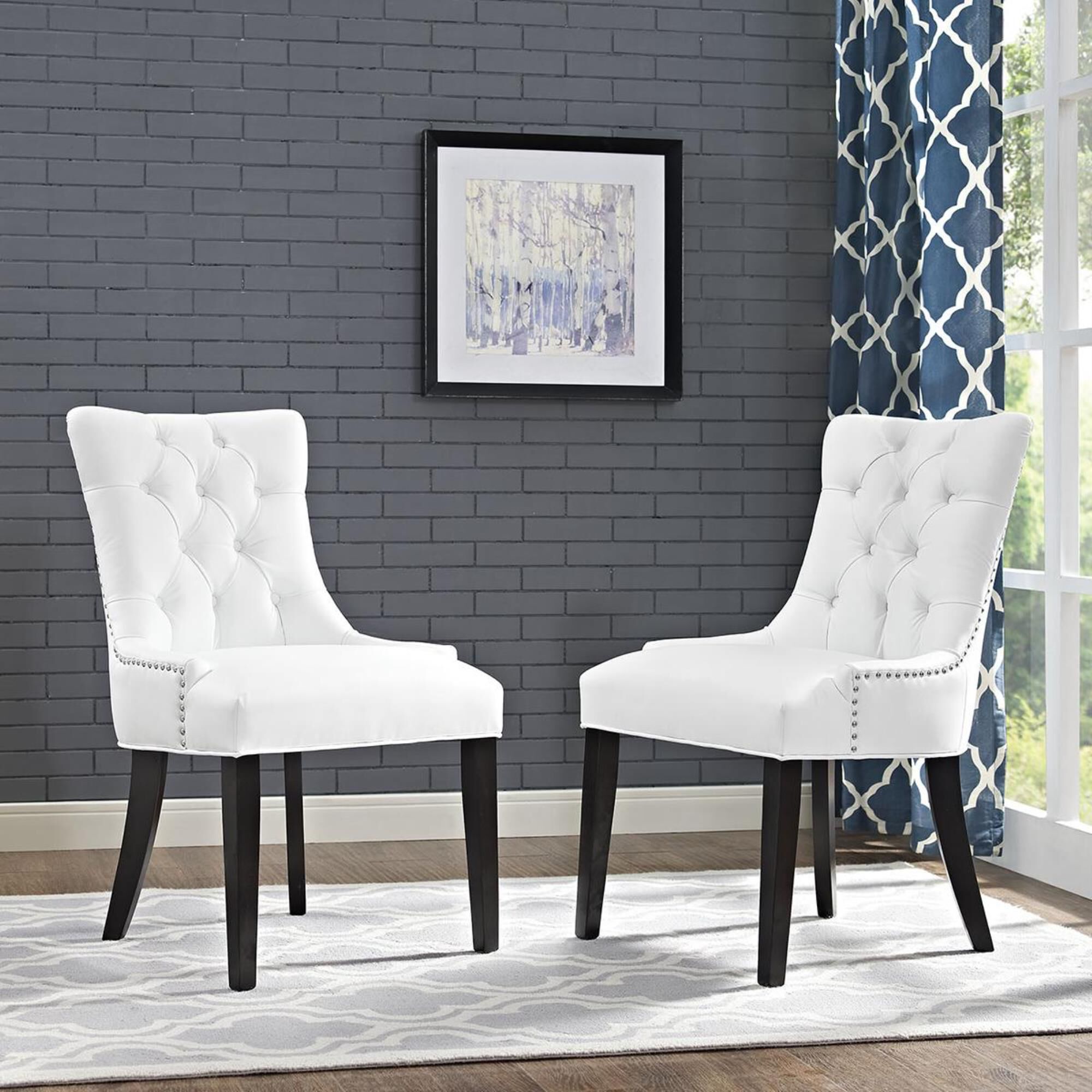 Vinyl hotsell dining chair