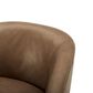 Moe"s Home Collection Oscy Leather Swivel Chair in Dark Brown, , large