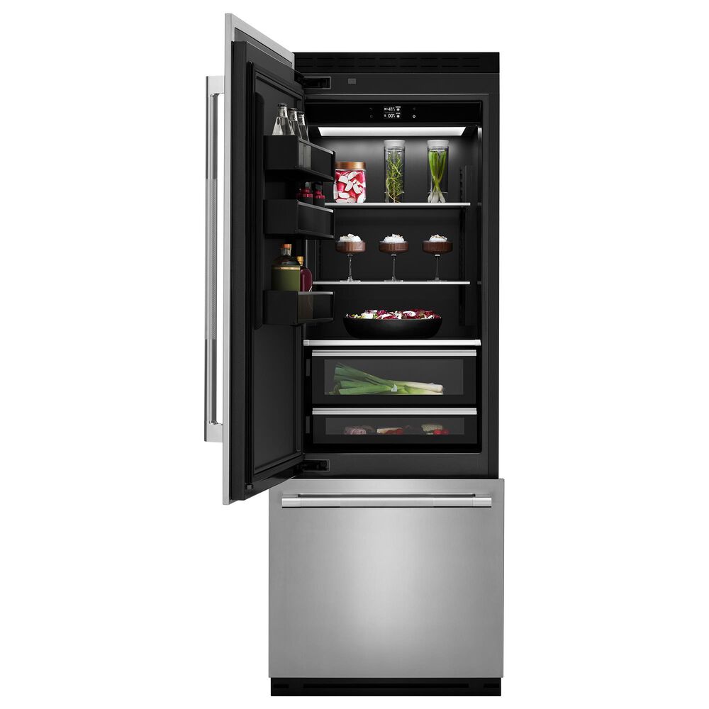 JennAir Noir 30&quot; Refrigerator Panel Kit with Left Swing in Stainless Steel, , large