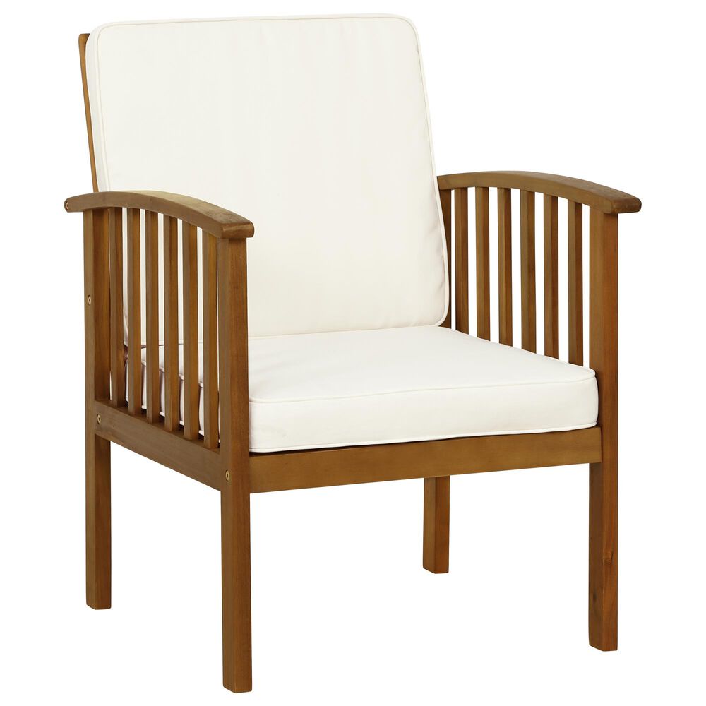 Linon Home Decor Caneel 4-Piece Outdoor Conversation Set in Brown, , large