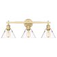 Golden Lighting Orwell 3-Light Bath Vanity with Clear Glass in Brushed Champagne Bronze, , large