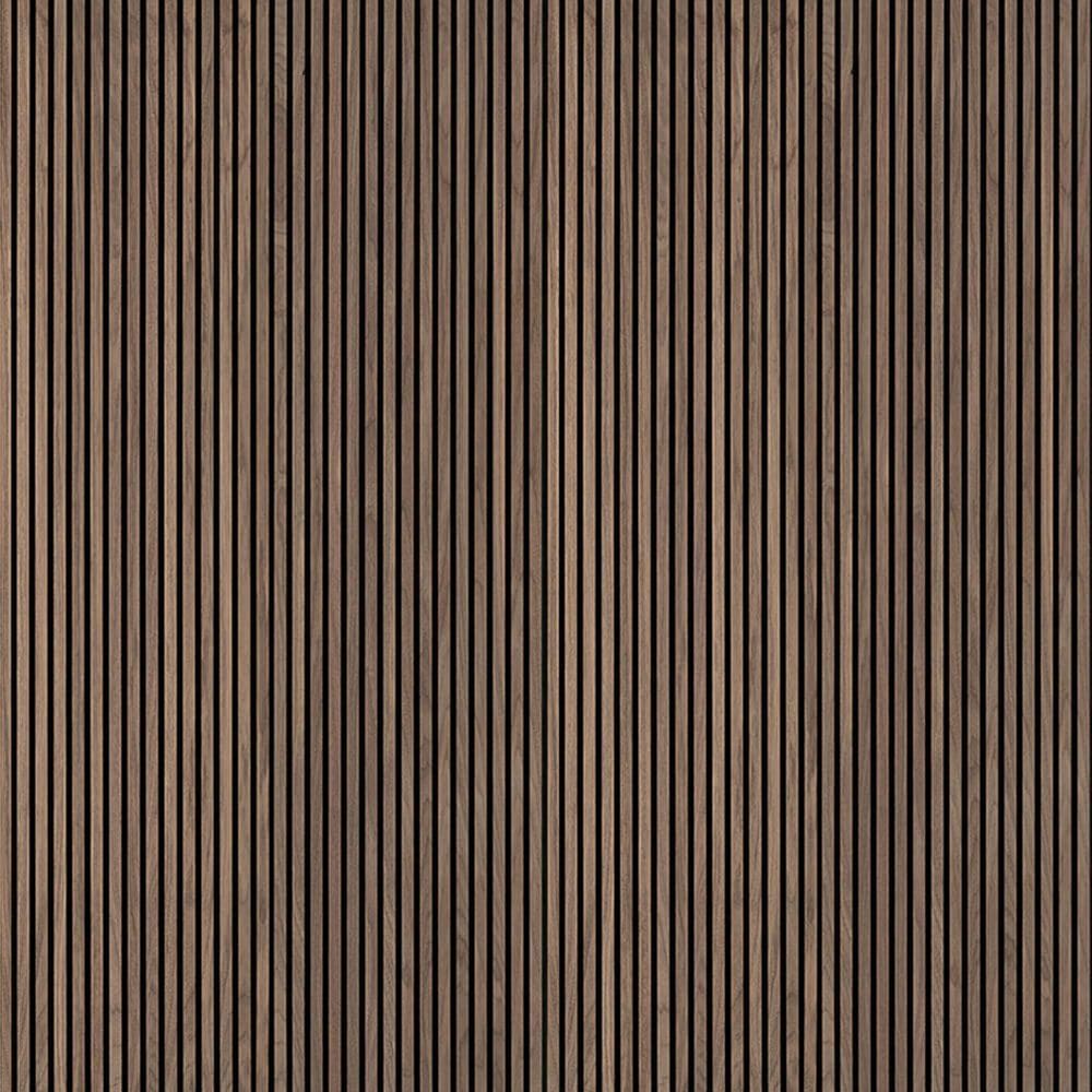 MS International Acoustic Wood Slat Tawny 9.5&quot; x 120&quot; Wall Panels, , large
