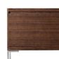 James Martin Vanities Mantova 35.4" Single Vanity Cabinet in Mid-Century Walnut and Brushed Nickel, , large