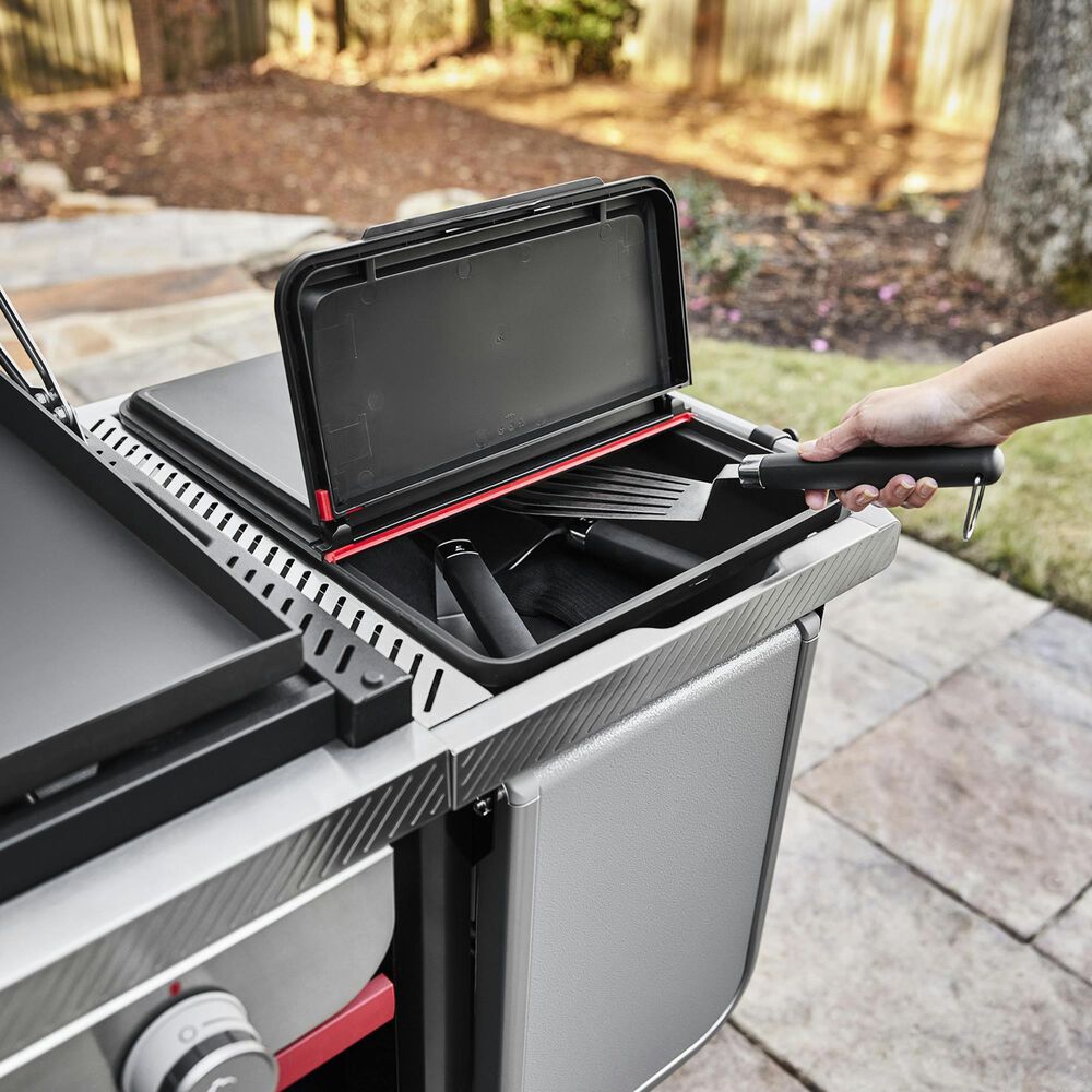 Weber Works Outdoor Storage Bin in Black, , large