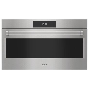 Wolf E Series Professional 30" Convection Steam Oven in Stainless Steel, , large
