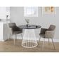 LumiSource Canary Dining Table in White and Black - Table Only, , large