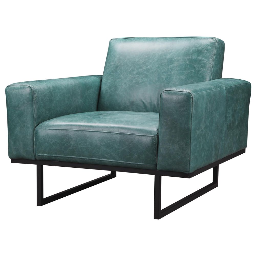Moe's Home Collection Brock Arm Chair in Blue, , large