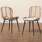 Baxton Studio Brenna Side Chair in Black and Greywashed (Set of 2), , large