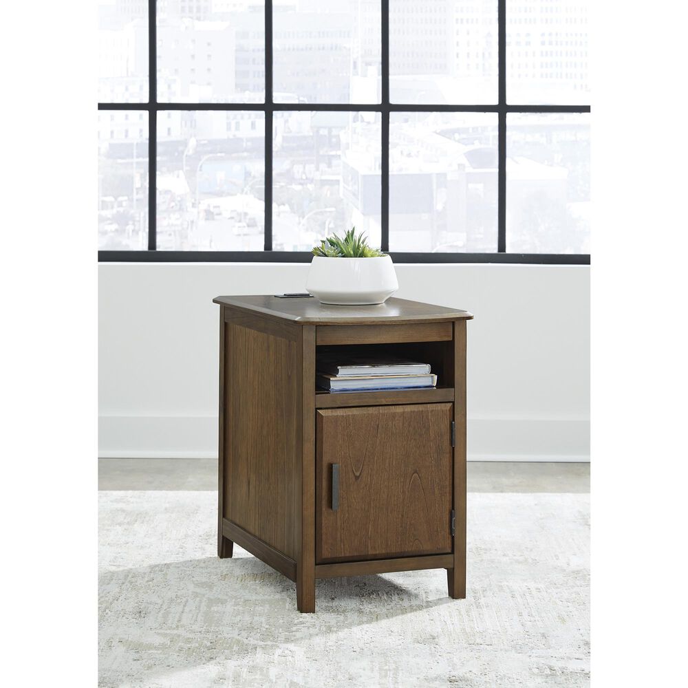 Ashley Devonsted Chairside End Table in Brown, , large