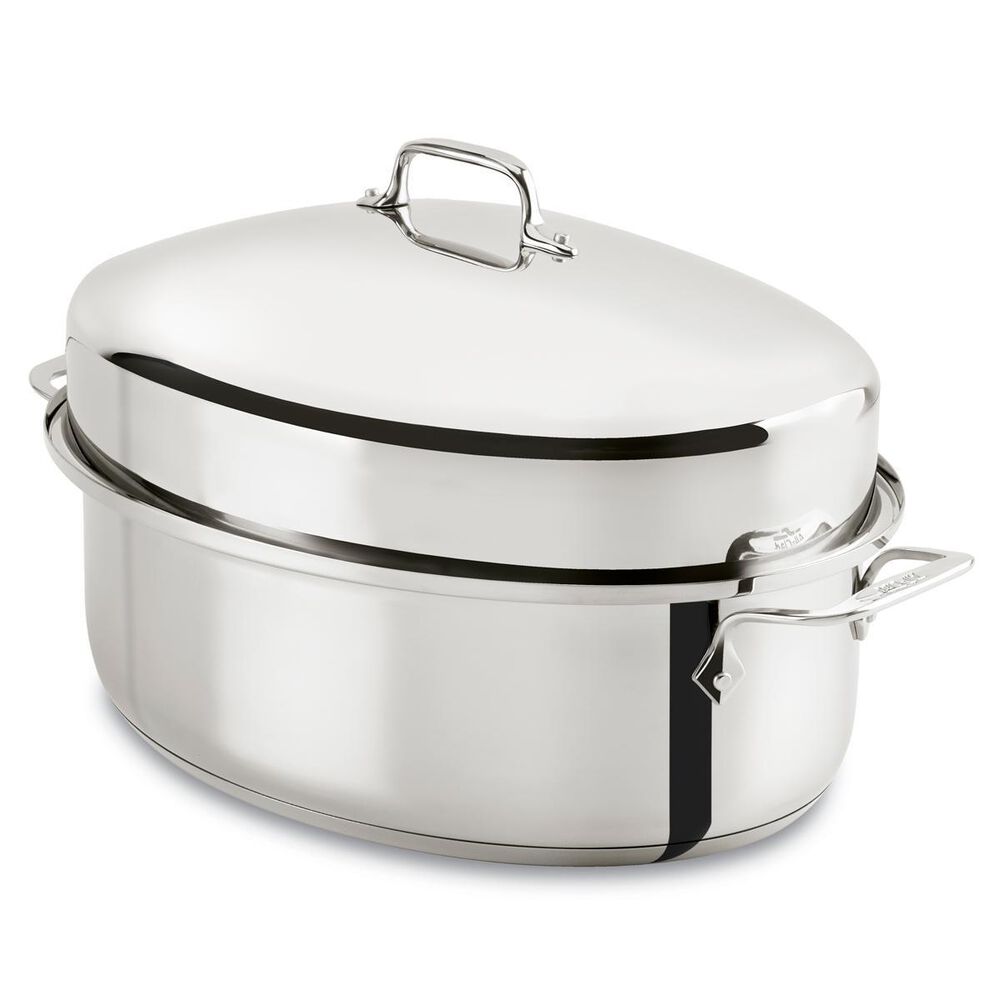 All-Clad 10 Qt Covered Oval Roaster, , large