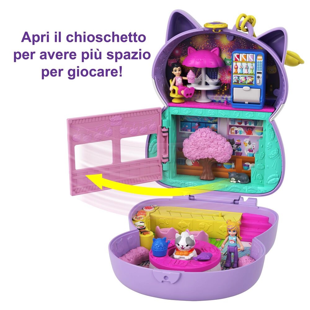 Polly Pocket Sushi Shop Cat Compact, , large