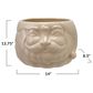 Creative Coop Stoneware Santa Head Bottle Cooler in White, , large
