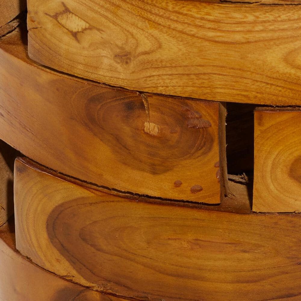 Maple and Jade Handmade Live Edge Accent End Table in Light Brown, , large
