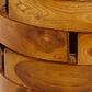 Maple and Jade Handmade Live Edge Accent End Table in Light Brown, , large