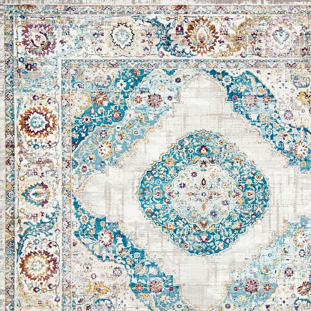 Safavieh Aria ARA116A 2&#39; x 8&#39; Blue and Ivory Runner, , large