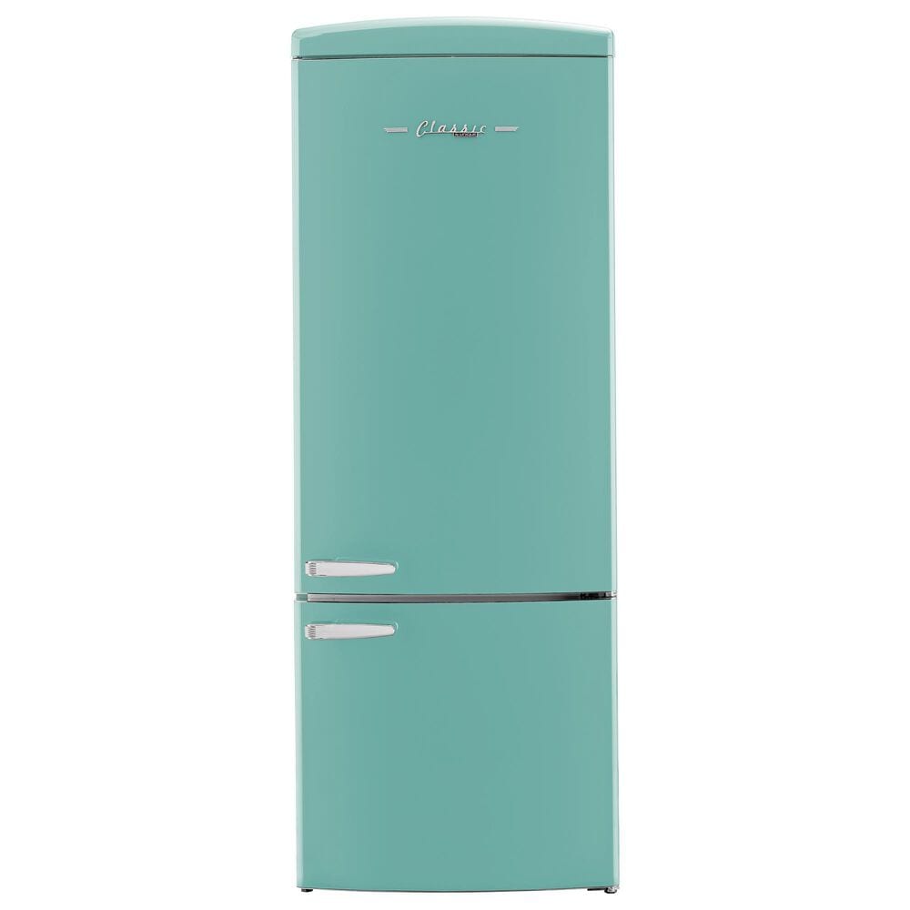 Unique Appliances Classic Retro 17 Cu. Ft Bottom Mount Refrigerator in Ocean Mist Turquoise, , large