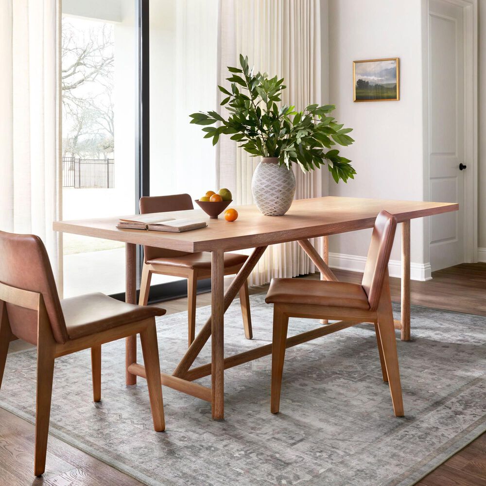 Loloi II Heidi Dove and Blush 6&#39; x 9&#39; Area Rug, , large