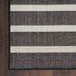 Nourison Positano POS03 Black and Ivory 7" x 10" Indoor/Outdoor Area Rug, , large