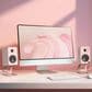 Kanto ORA Desktop Powered Reference Speakers USB-C Input in Pink (Pair), , large