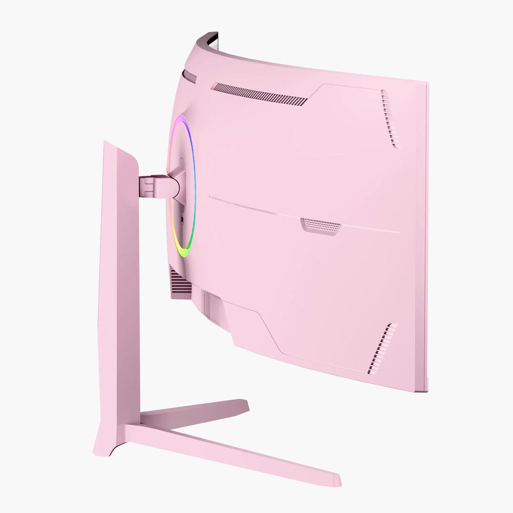 Arozzi 49" Curved VA 165Hz Ultrawide Gaming Monitor in Pink, , large