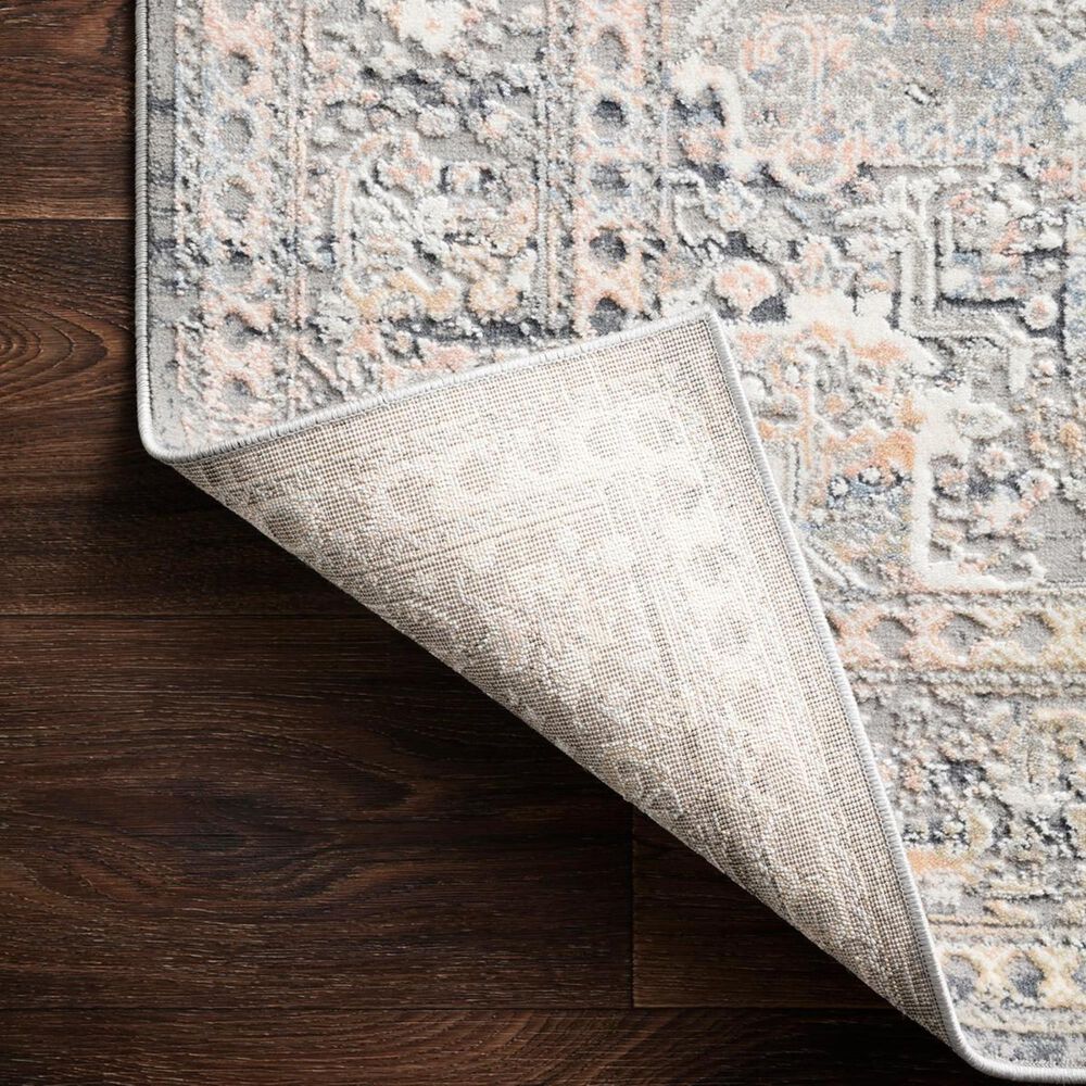 Loloi II Lucia LUC-01 4&#39; x 5&#39;7&quot; Grey and Sunset Area Rug, , large