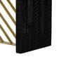 Blue River Monaco Dining Table in Black and Antique Gold - Table Only, , large