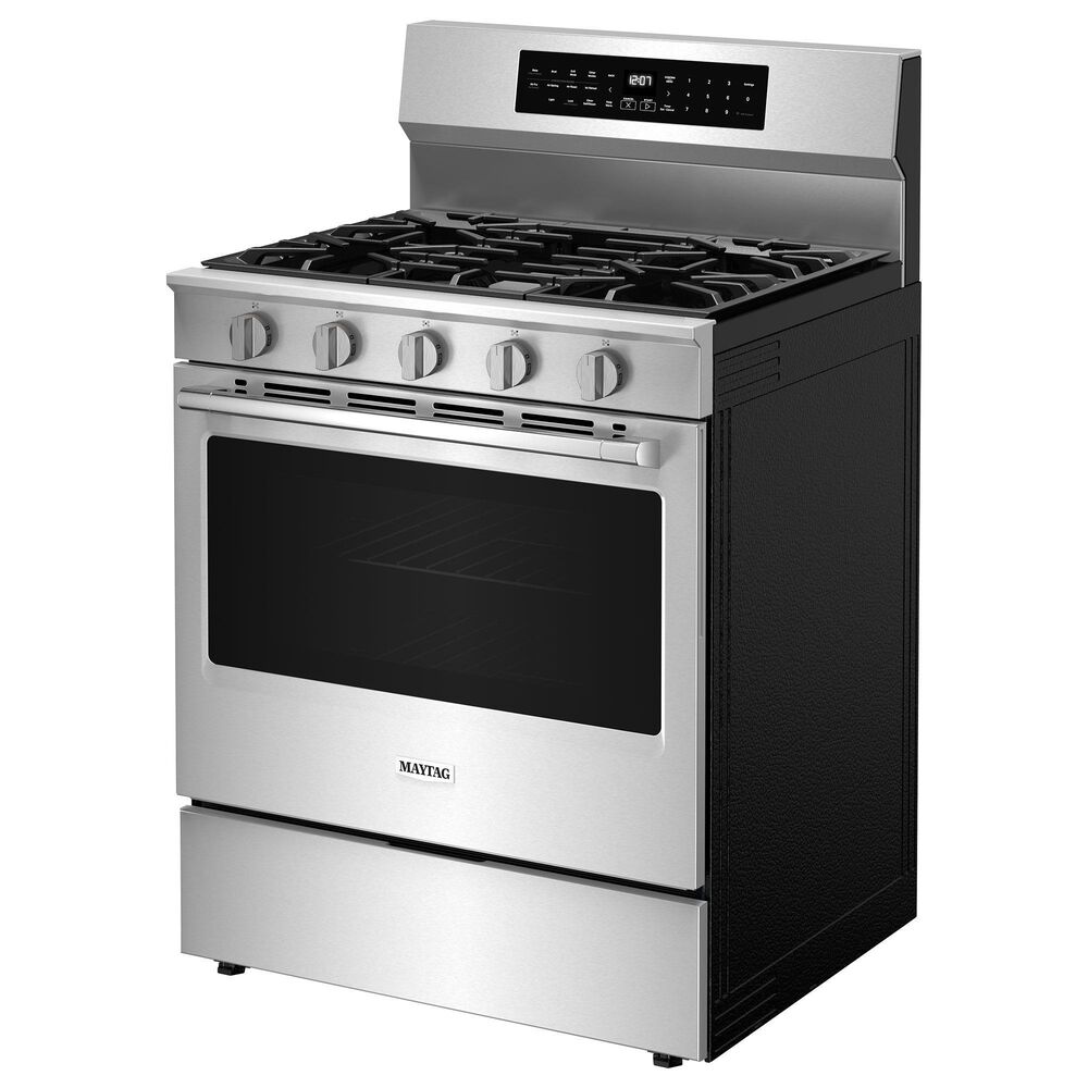 Maytag 5.0 Cu. Ft. Freestanding Gas Range with Grill Mode in Fingerprint Resistant Stainless Steel, , large