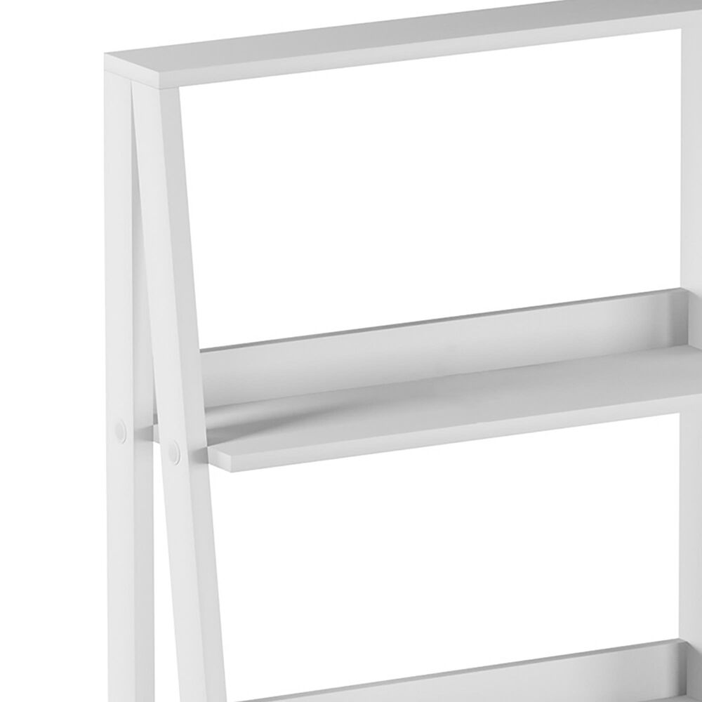 Timberlake Hastings Home 4-Shelf Ladder Bookcase in White, , large