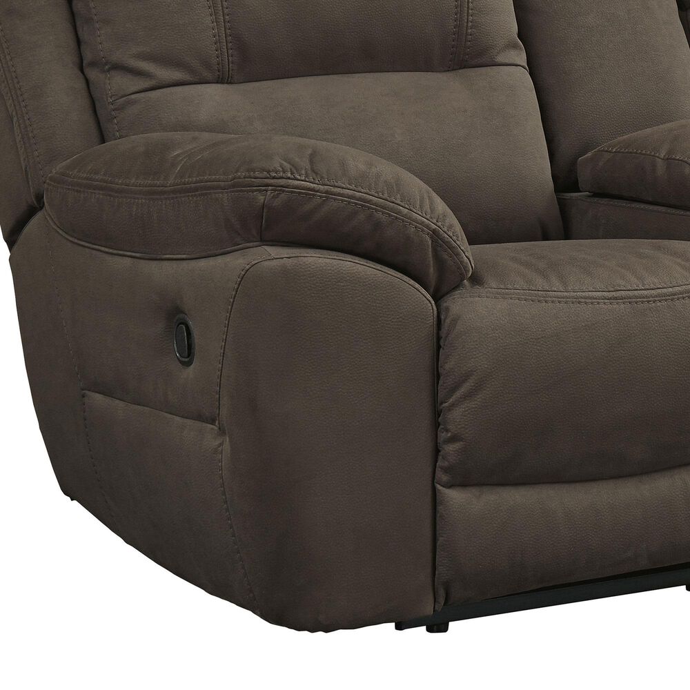 Ashley Next-Gen Gaucho Manual Reclining Loveseat with Console in Espresso, , large