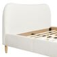 Jennifer Taylor Home Roman Queen Platform Bed with Ivory White Upholstered in Natural Whitewashed, , large