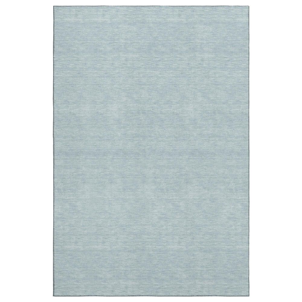 Dalyn Rug Company Soft Essentials Solid Sky 9" x 12" Area Rug, , large