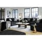 Ashley Midnight-Madness Stationary Loveseat in Onyx, , large