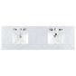 James Martin Vanities Amberly 72" Double Bathroom Vanity in Walnut with 3 cm Carrara White Marble Top and Rectangular Sinks, , large