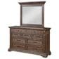 New Heritage Design Mar Vista 4 Piece Queen Bedroom Set in Brushed Walnut, , large
