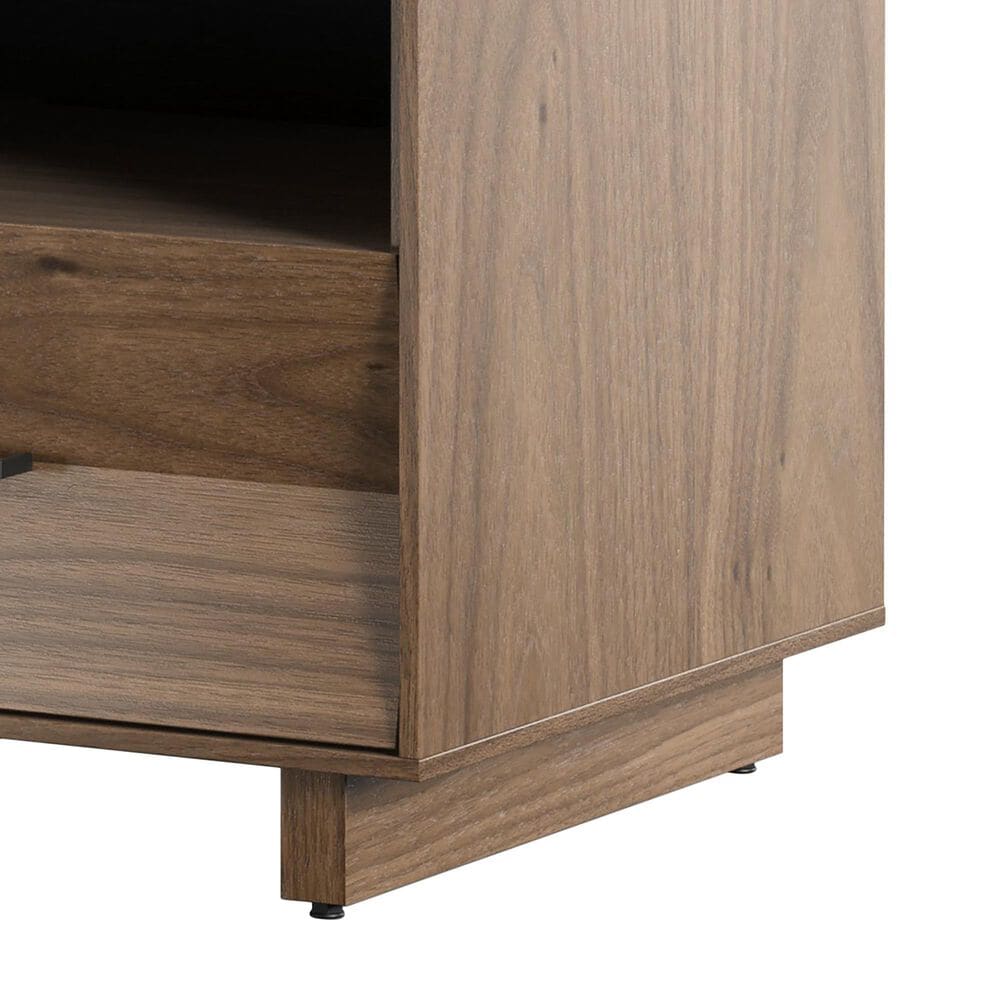 BDI Kava Queen Platform Bed and Two Nightstands in Natural Walnut, , large